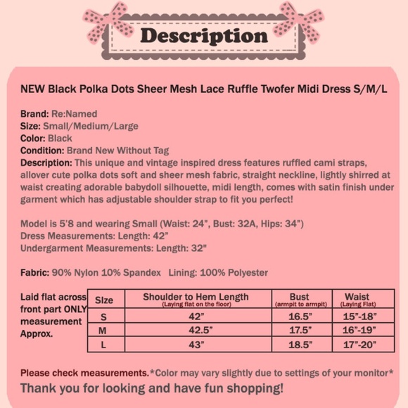 Black Polka Dot Sheer Mesh + Satin Slip Midi Dress - Picture 8 of 8